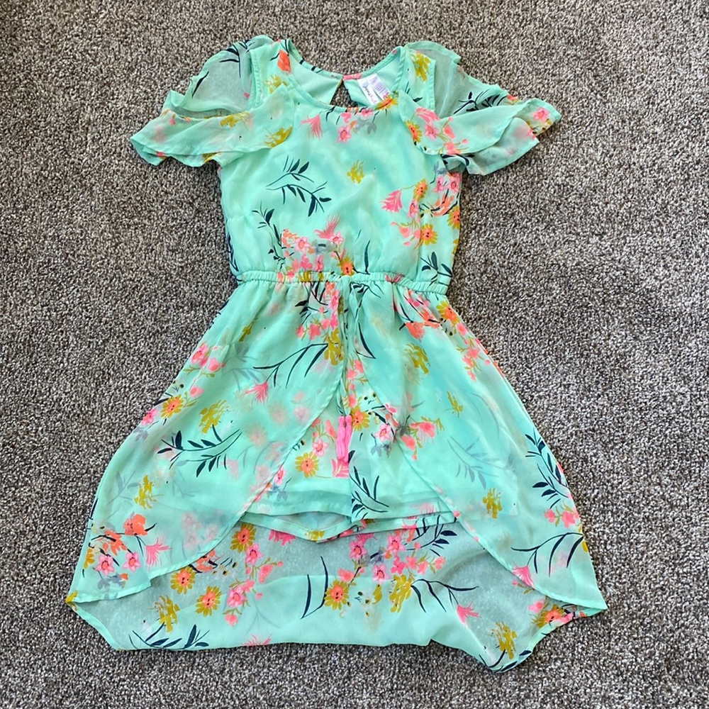 Girls skort sundress teal size 10